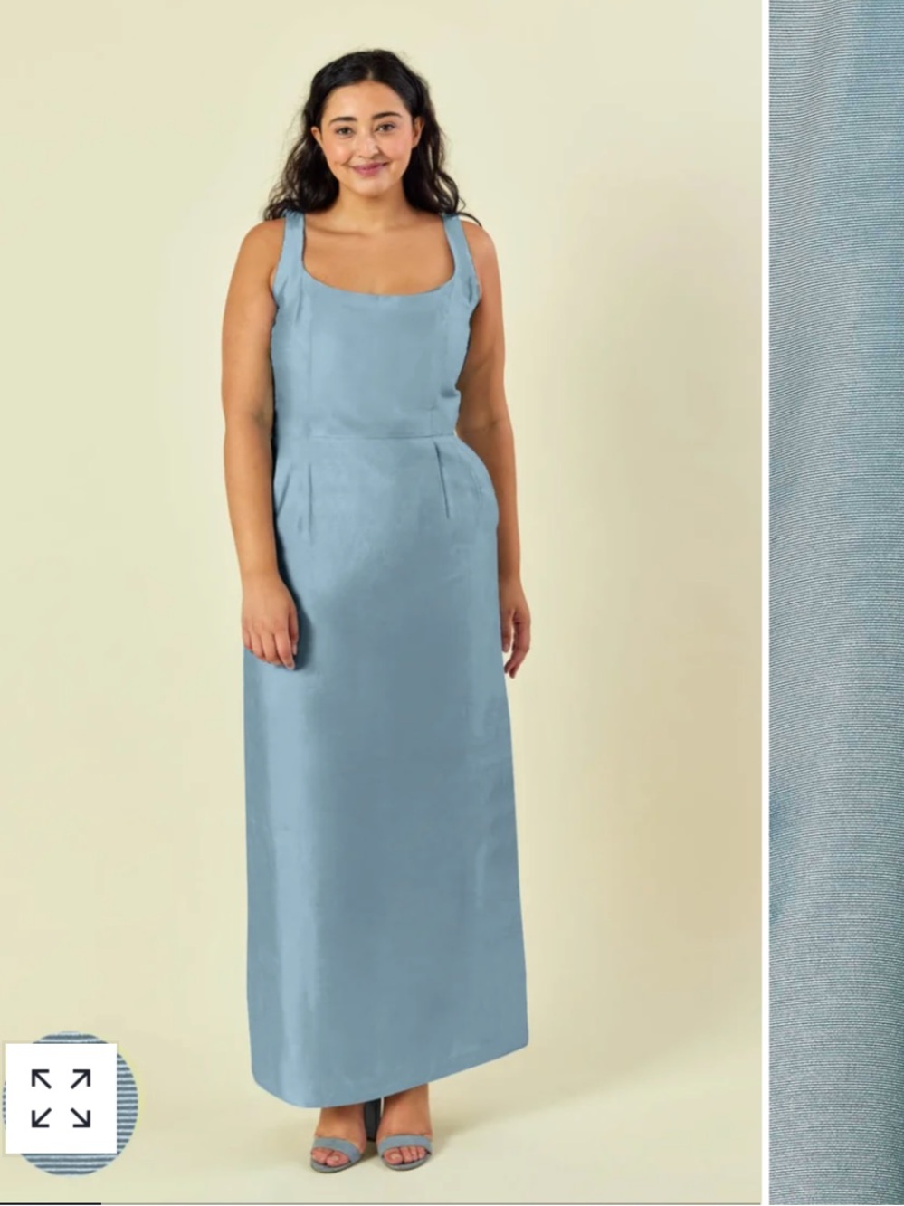 Lula Kate Bridesmaid dress in Drapey/Denim Bengaline Size 4
